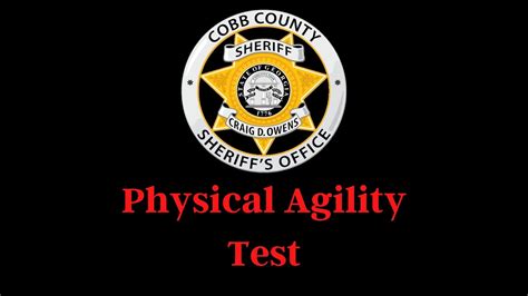 cobb county sheriff physical agility test|cobb county agility test.